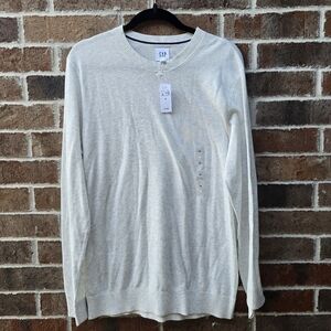 GAP Lightweight Knit Crewneck Sweater – Size Medium – Cream / Ivory – NWT